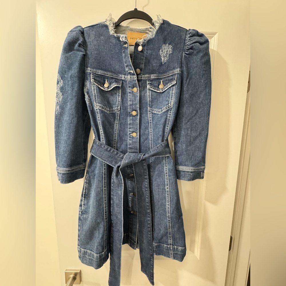 Retrofete Blue Denim Dress